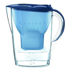 Фильтр-кувшин для очистки воды BRITA Marella MX+ Memo Cool, синий, 2.4л