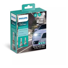 Лампа автомобильная светодиодная Philips 11005U50CWX2, HB3/HB4, 12/24В, 16Вт, 5800К, 2шт