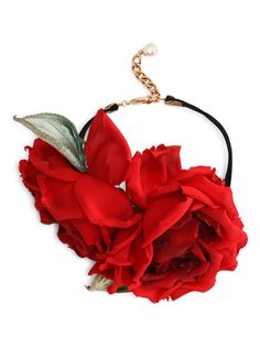 Dolce & Gabbana чокер с цветочной аппликацией