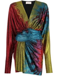 Alexandre Vauthier платье с драпировкой и пайетками