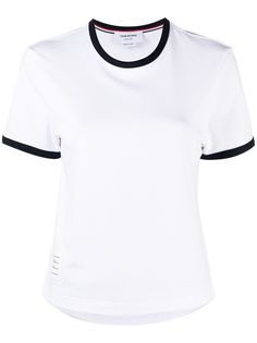 Thom Browne футболка с контрастной отделкой