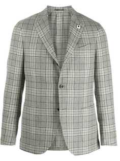 Lardini однобортный пиджак в клетку