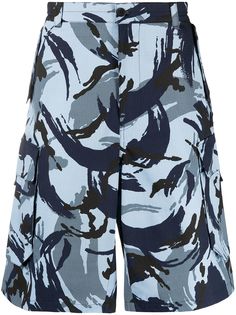 Kenzo шорты карго Tropic Camo