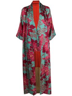 A.N.G.E.L.O. Vintage Cult жаккардовое кимоно 1970-х годов с цветочным узором