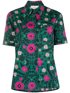 La DoubleJ рубашка Clerk с цветочным принтом