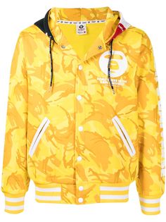 AAPE BY *A BATHING APE® бомбер с камуфляжным принтом