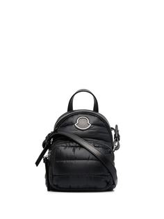 Moncler маленький дутый рюкзак с нашивкой-логотипом