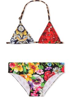 Dolce & Gabbana Kids бикини с принтом