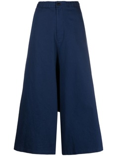 Ys drop-crotch wide leg trousers Y's