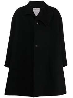 Yohji Yamamoto Pre-Owned пальто с асимметричными лацканами