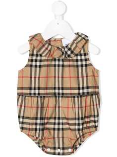 Burberry Kids боди в клетку Vintage Check