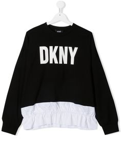 DKNY толстовка с контрастной отделкой