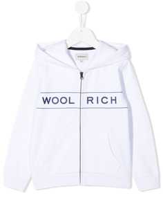 Woolrich Kids худи на молнии с логотипом