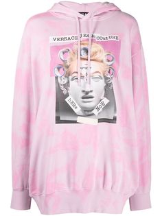 Versace Jeans Couture худи оверсайз с принтом тай-дай