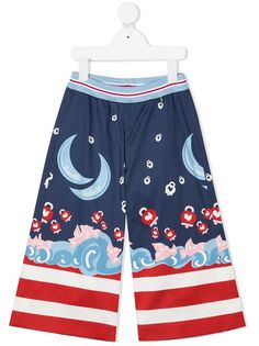 Simonetta брюки с принтом