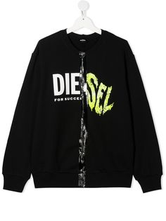 Diesel Kids толстовка SBiaySplit с логотипом