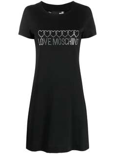 Love Moschino платье-футболка с логотипом