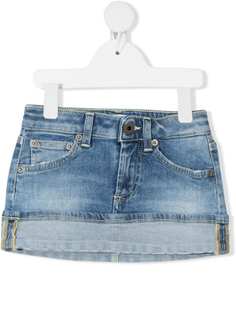 DONDUP KIDS джинсовая юбка со вставками