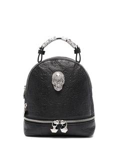 Philipp Plein мини-рюкзак с декором Skull и кристаллами