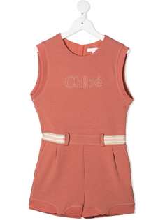 Chloé Kids комбинезон с логотипом