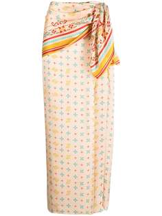 Y/Project юбка с разрезом и принтом