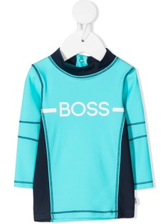 BOSS Kidswear спортивный топ с логотипом
