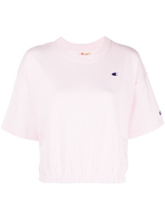 Champion укороченная футболка с круглым вырезом