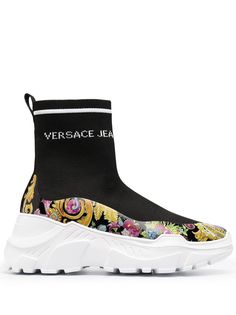 Versace Jeans Couture высокие кроссовки-носки