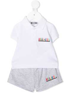 Moschino Kids костюм-двойка с рубашкой поло