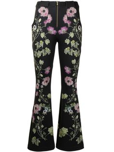 Cynthia Rowley брюки Hunter с цветочным принтом