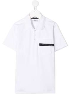 Givenchy Kids рубашка поло с короткими рукавами и логотипом