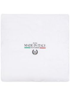 Dolce & Gabbana Kids одеяло с принтом Made In Italy