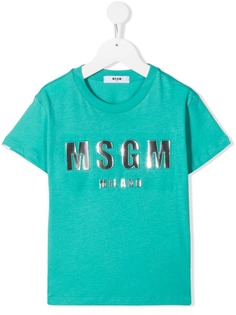 MSGM Kids футболка с логотипом