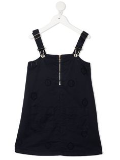 Ermanno Scervino Junior платье с вышитой монограммой