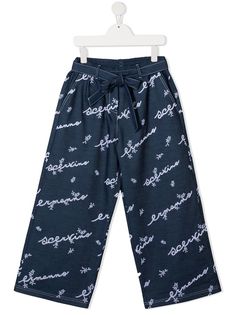 Ermanno Scervino брюки с цветочной вышивкой