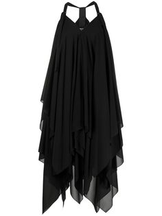 Issey Miyake платье с вырезом халтер и драпировкой