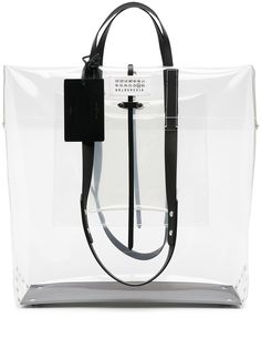 Maison Margiela прозрачная сумка-тоут с логотипом