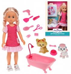 Кукла с аксессуарами MARY-POPPINS "Домашние питомцы: Николь", с ванночкой (451355)