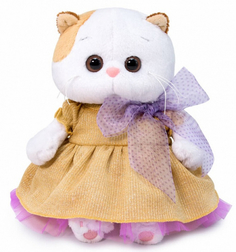 Мягкая игрушка BUDIBASA "Кошечка Ли-Ли Baby", 20 см, в золотом платье (LB-058)