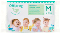 Подгузники-трусики OFFSPRING Travel pack, M 6-11 кг, 3 шт (OF02MFOA)