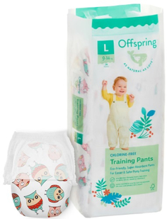 Подгузники-трусики OFFSPRING "Совы", L 9-14 кг, 36 шт (OF02LO)
