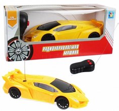 Радиоуправляемая машина 1toy Спортавто: легковой, 17 см, желтый (Т13825)