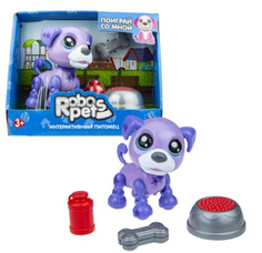 Интерактивная игрушка 1toy RoboPets: Озорной щенок, фиолетовый (Т16939)