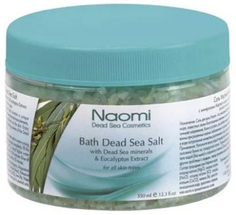 Соль Naomi KM 0012 Мертвого моря с экстрактом эвкалипта, 350 г