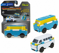 Игрушка-автовывернушка 1toy "Transcar 2 в 1: Автобус/Минивэн" (Т18280)