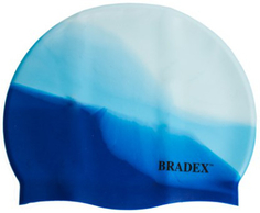 Шапочка для плавания Bradex SF 0330 мультиколор синяя
