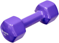 Гантель Bradex SF 0537 обрезиненная, 4 кг, фиолетовая