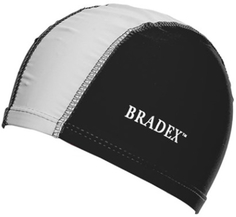 Шапочка для плавания Bradex SF 0360 черно-серая
