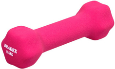 Гантель Bradex SF 0539 неопреновая, 0,5 кг, розовая