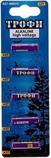 Батарейки Трофи A27-5BL, 5 шт